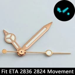Luminous Watch Hands Blue‑Green & Green, High Quality Replacement Hands for NH35 NH36 ETA2824 2836 Miyota 8205 8215 Watch Movements