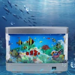 Ocean Aquarium Decorative Lamp Artificial Tropical Fish Tank Aquarium Lights Motion Lamp Night Light Virtual Moving Imitating
