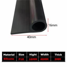1/5Meter 9 Shape Auto Rubber Seals Car Door high temperature Oven Steam Doors Window Silicone P-Type Weather Strip