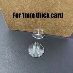 20PCS/Lot 4 Styles Transparent Plastic Stand Card Base for 1-2mm Cards Holder