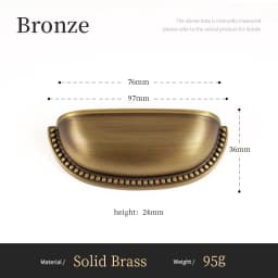 Santaya Bronze Solid Antique Brass Cabinet Handles Wardrobe Pull Cupboard Door Knob Kitchen Cabinet Handles Bronze Pulls