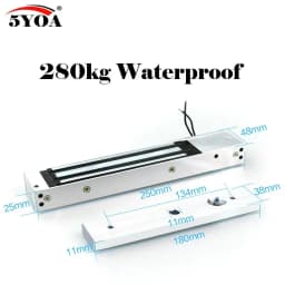 5YOA Magnetic Lock Electronic Door Lock Electric Gate Opener Suction Holding Force Electromagnetic For Access Control System