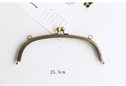 25.5CM Big Square Metal Frame for Purse Handle Clutch Bag Handbag Accessories Making Purse Clasp Lock Metal Clasp Bags Hardware