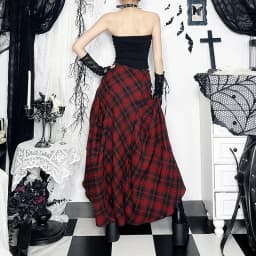 Goth Dark 90s Grunge Chic Adjustable Multi Wear Skirts Cyber Y2K Lattice Metal Buckle Loose Skirt Women Mall Gothic Streetwear