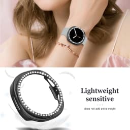 Cute Diamond Hollow PC Case For Samsung Galaxy Watch 9 40mm 44mm Protective For Galaxy Watch 8 44mm Cover Accessories No Glass