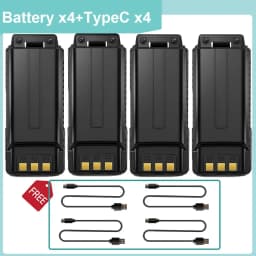 Baofeng UV-5R 3800mAh Battery Thicker Original Enlarge USB C UV-5R BF-F8HP UV-5RE UV-5X3 Walkie Talkie Li-ion Extended Battery