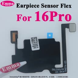 Earpiece Sensor Proximity Flex Cable Light for iPhone 16 Pro Max 15 Plus 14 17 Pro Mic Ear Speaker Microphone Repacement