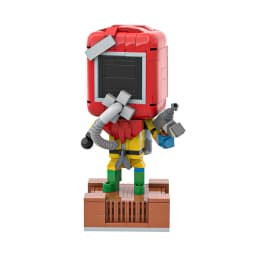 MOC Rust Hazmat Doll Model Building Blocks Sets Game Protective Suit Fighting Mecha Figure Assembled Bricks Toy Adult Gift