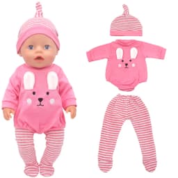43 Cm Baby Doll Clothes Rompers for 17 Inch Baby Doll Suit Costume Set