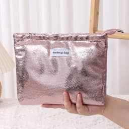 4 Colors Shiny Sequins Clutch Makeup Bag Portable Women Cosmetic Toiletries Storage Handbag Pouch Gold Organizer Zipper Bag