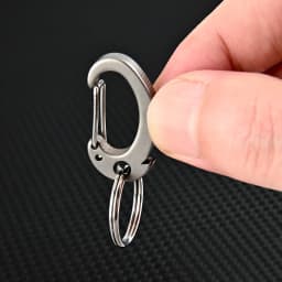 MINI Titanium Alloy Car Keychain Bag Buckle Pendant Men's Waist Hanging Outdoor Metal Hiking Backpack Buckle Quick Hanging EDC