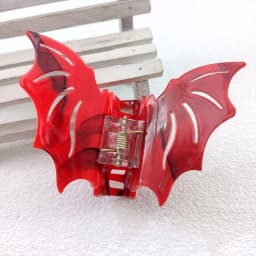 Bat-shaped Acetic Acid Material Halloween Funny Updo Festival Dress Hair Grab Hair Accessories for Women