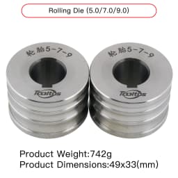 Rolling Mill Auxiliary MOLDS for Bracelet Rolling Machine Round Oval Flat Profiles