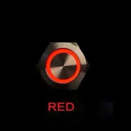 YUESHUN 19mm 10A 15A 20A Large Current Metal Momentary Latching Push Button 1NO Ring LED 12V 220V  Light Switches