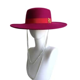 Canotier Hat Flat Top Fedora Women's Autumn and Winter Vacation Diamond Striped Sun Hat Women's Fedora sombreros para mujer