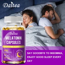 Melatonin 20mg Anti Stress Tools Sleeping Capsules Melatonin to Sleep Stay Asleep Longer For Adult Beauty Health