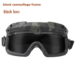 Tactical Glasses 2 Modes Airsoft Goggles Riding Eye Protection for Hiking Paintball Hunting Shooting Eyewear for FAST Helmets