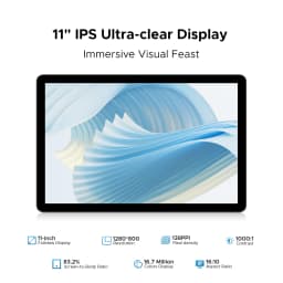 Global Version DOOGEE U11 Android 15 Tablet 11" Ultra-clear 90Hz Display 16GB(4+12) 128GB 8580mAh Battery Unisoc T606 octa-core
