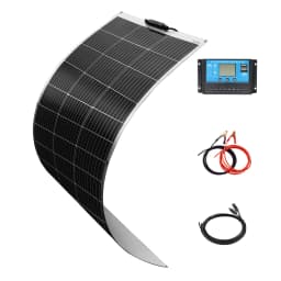 Flexible Solar Panel 120W 12V 240W Balcony Power Panneau Solaire for Motorhomes Campers, Vans, Boats and Other Uneven Surfaces