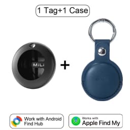 MiLi MiTag Dual System Bluetooth GPS Tracker Locator Smart Location Tag Keys Finder Works With Apple Find My&Google Find Hub