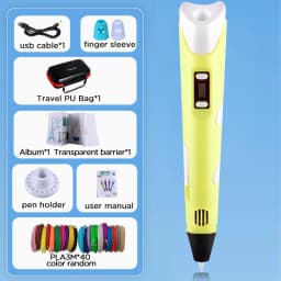 3D Printing Pen 40 Colors DIY 3D Painting Children Toys Fun Camouflage With LCD Screen Compatible PLA Filament Toys Gift
