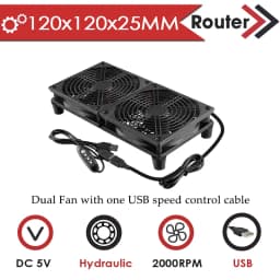 Gdstime 120MM USB Fan 140mm DIY Router Fan DC 5V Laptop Cooling Fan 92/80MM Fan Radiator Fan Ball TV Box Fan With Fan Controller