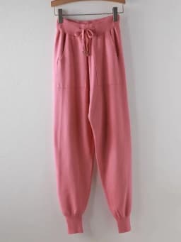 Women Elastic Waist Drawstring Trousers Thick Knitted Harem Pants Autumn Winter Sport swear Women'S Pants New Bottoms