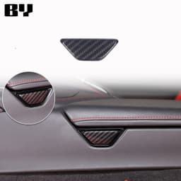 For Chevrolet Corvette C8 2020-2024 Car Accessory ABS Carbon Fiber Car Console Gear Shift Panel Cover door armrest Trim Sticker