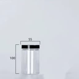 Clear Sealed Can With Lid Plastic Empty Packing Bottle Circular Storage Bucket Biscuit Jar Food Grade Sealed Cans Tank Container