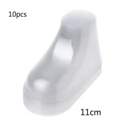 10Pcs Clear Plastic Baby Booties Display Socks ReusableChild Booties Showcase Holder 8-12cm Baby Feet Supports PVC Plastic Rack