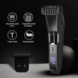The Beard Men's Beard Trimmer - 20 Length Adjustable Cordless Clipper for Facial & Body Manscaping