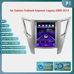 Android 14 2Din Car Radio for Subaru Outback Impreza Legacy 2009-2014 Multimedia Video Player Carplay 4G Stereo 9.7"