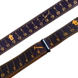 Heavy Duty Suspenders for Men Work Tape Measure Pattern 5cm X-back 4 Strong Clips Ruler Suspenders Trouser Braces Strap Belt