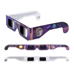 6pcs Random Color Solar-Eclipse Glasses Portable Uv Protection Eyeglasses For Children Adult For Travel Observing Solar-Eclipse