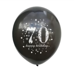 5Pc Happy Birthday Decoration Gold Rose Black 16 18 30 50 60 70 80 90 Years Birthday Party Digital Ballon Latex Party Supplies