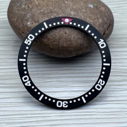 38mm*30.5mm Steel Watch Bezel Insert Ring C3 Green Luminous Fits Seiko SPB185 SPB187 Watch Cases Bezel Watch Replacement Parts