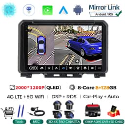 9 Inch Android 16 For Suzuki Jimny JB64 JB74 2018 - 2020 Multimedia Video Player Car Radio Stereo GPS Navigation Carplay