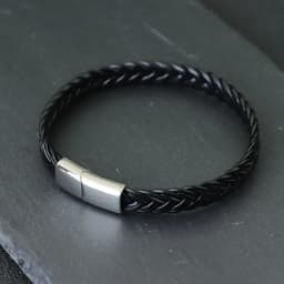 New Men Leather Bracelet Unfading Stainless Steel Braclet For Hombre Surf Cable Braslet Husband Gift Braided Bijoux Homme Joias