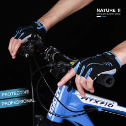 professional outdoor bicycle gloves, with touch screen shock absorption, anti slip, wear-resistant riding half finger glo