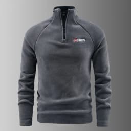 Men's Norway Style Fleece Jacket Base Shirt Half Zip Sweatshirt Inner Spring Autumn New Model Cross-Border Clothing