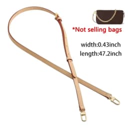 Adjustable Vachetta Leather Replacement Strap For Speedy 25 30 35 Handbag Crossbody Shoulder Strap Cowhide Bag Accessories