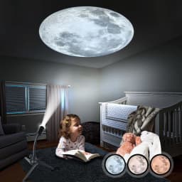 Upgrade Non-Fade Moon Projector Night Light USB 3 Lighting Colors Moon Lamp Brightness Adjustable Atmosphere Wall Ceiling Decor