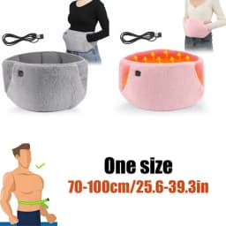 1Pcs Electric Heating Pad for Women 3-Temperature Settings, Adjustable Waist Warmer Belt with Crystal Velvet Washable Back Belt