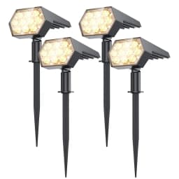 92 LED Solar Lights Outdoor Solar Spot Lights Outdoor IP67 Waterproof Solar Garden Lights 2 In 1 for Yard Garden Porch