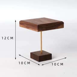 Solid Wood Walnut Jewelry Display Stand Mini Desktop Riser Bracelet Watch Display Plate Cosmetics Rack Holder Doll Organizer