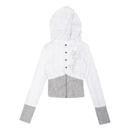 REDDACHiC Stitch Knit Lepard Hoodies Jacket Y2k Aesthetic Rhinestone Long Sleeve Top Zip Up Hooded Cardigan Vintage Fall Clothes