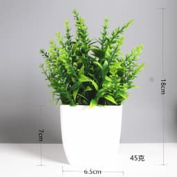 Wholesale OEM/ODM Artificial Mini Potted Plants Fake Sprayed Eucalyptus Plant in Pots House Plants for Home Office