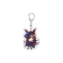 55MM Anime Pretty Derby Keychain Oguri Cap Special Week Silence Suzuka Tokai Teio Key Chain Acrylic Model Plate Christmas Gifts