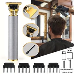 Professional Hair Clipper & Trimmer Set for Men – 3-in-1 /2-in-1/1pc Electric Beard Shaver, Haircut Machine with LCD Display, USB Rechargeable, Multiple Guide Combs, Barber Kit for Home & Salon Use