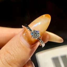 0.5-2ct Real Moissanite Ring Engagement Wedding Diamond Rings for Women 925 Sterling Silver High Quality Luxury Jewelry
